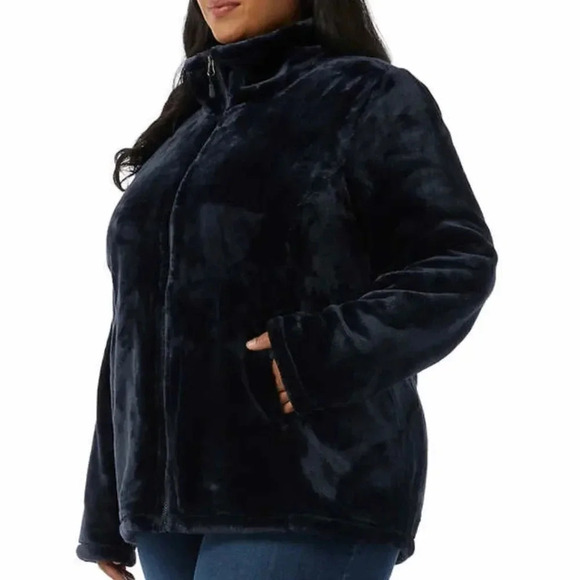 32 Degrees Ladies' Plush Jacket🎁 Large Blue - Picture 6 of 11